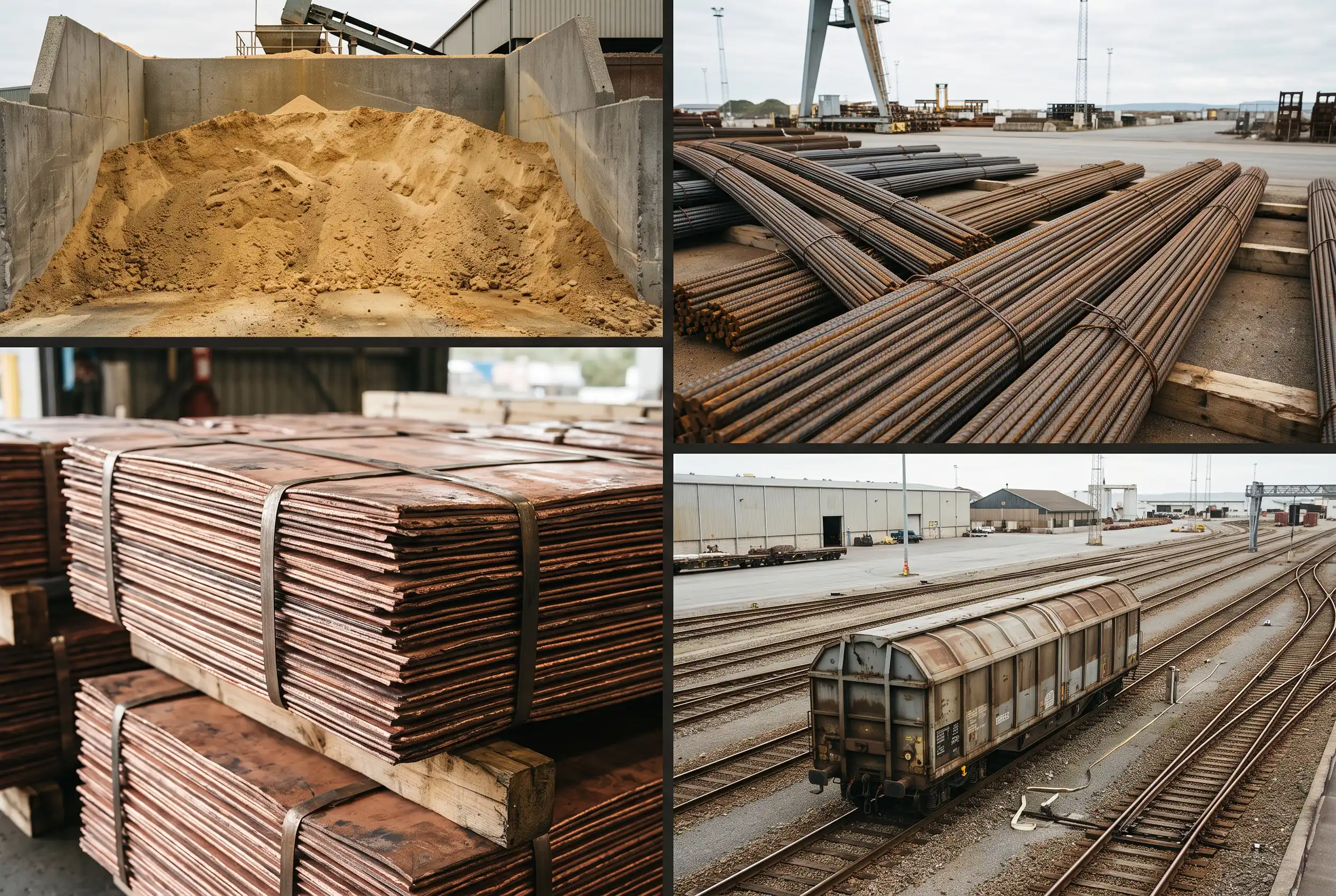 Four industrial commodity logistics scenarios