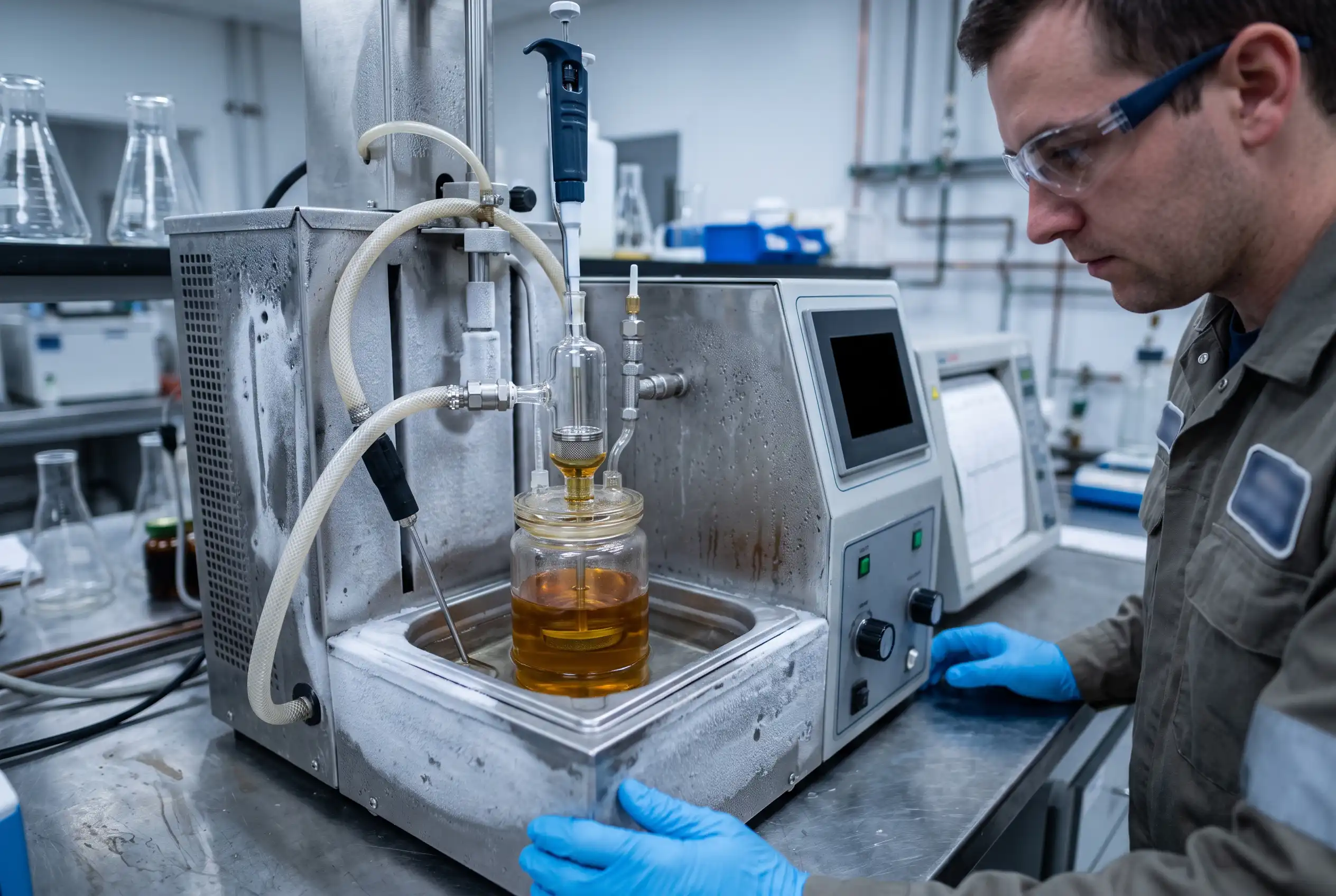 Laboratory cold-flow testing of diesel fuel for CFPP evaluation